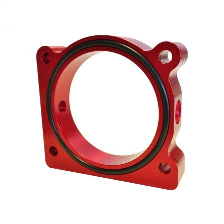 Torque Solution - Torque Solution Throttle Body Spacer (Red) Ford F-150 3.5L Ecoboost / 3.7L V6