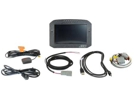 AEM Electronics - AEM CD-7LG Carbon Logging Flush Digital Dash Display w/ Internal 20Hz GPS & Antenna