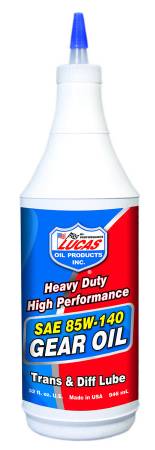 Lucas Oil - Lucas Gear Oil - Heavy Duty - 85W140 - Conventional - 1 qt - Each