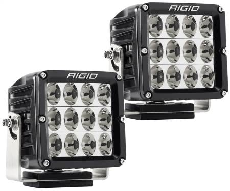 Rigid Industries - RIGID D-XL PRO LED Light, Driving Optic, Surface Mount, Black Housing, Pair