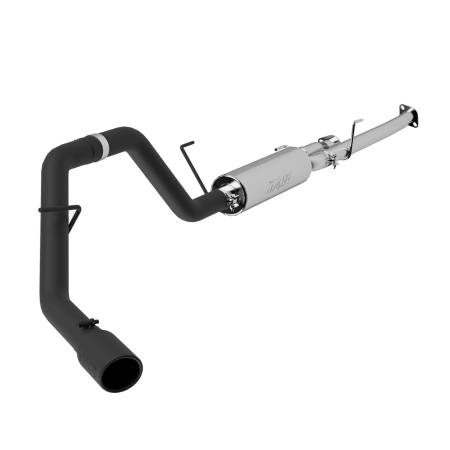 MBRP Exhaust - MBRP 2009-2014 Toyota Tundra 5.7L EC-Std. & SB/CC-SB 3in Cat-Back Single Side AL - Black