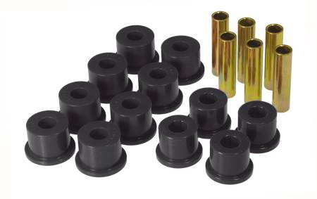 Prothane - Prothane GM Rear Spring & Shackle Bushings (w/ 1.5in OD Frame Shackle Bush) - Black