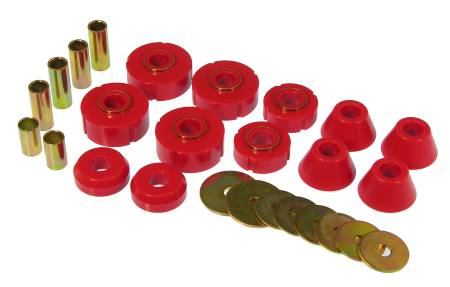 Prothane - Prothane 67-72 Chevy C10 Body Mount Kit - Red