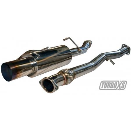 Turbo XS - Turbo XS Catback Exhaust System 4.5" Blued Tip 2002-2007 Subaru WRX/STi.