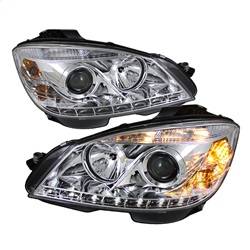 Spyder Auto - Spyder Mercedes Benz C-Class 08-11 Projector Headlights Halogen - DRL Chrm PRO-YD-MBW20408-DRL-C