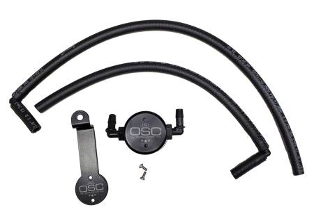 J&L Oil Separator Co - J&L 05-22 Toyota 4Runner 4.0L Driver Side Oil Separator 3.0 - Black Anodized