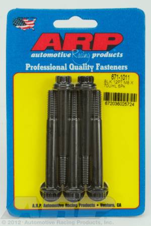 ARP - ARP M8 x 1.25 x 70 12pt black oxide bolts 671-1011