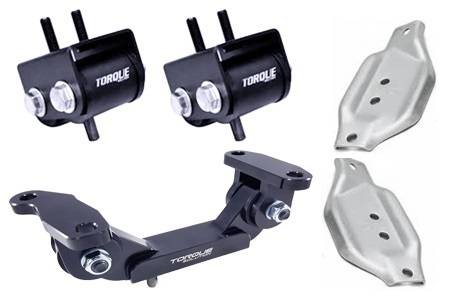 Torque Solution - Torque Solution Engine/Transmission Mount Kit w/ OEM Mount Plates: 02-14 Subaru WRX / 04+ STI