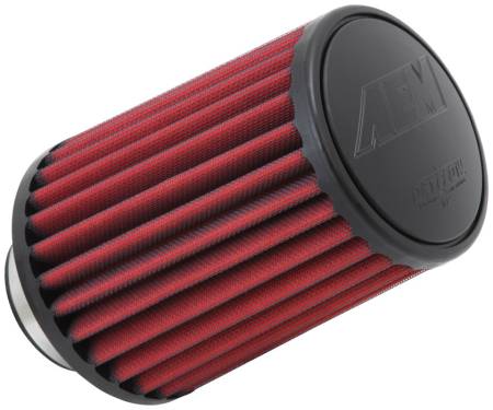 AEM Induction - AEM Dryflow Air Filter - Round Tapered - 2.75in Flange ID x 5.5in Base OD x 4.75in Top OD x 7.5in H