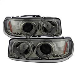 Spyder Auto - Spyder GMC Sierra 1500/2500/3500 99-06 Projector Headlights LED Halo LED Smoke PRO-YD-CDE00-HL-SMC