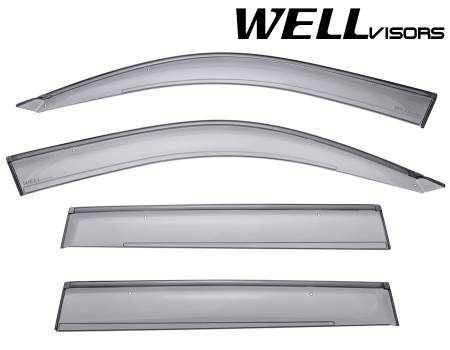 WellVisors - WellVisors Side Window Deflectors Lexus GX470 03-09 with Black Trim