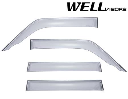 WellVisors - WellVisors Side Window Deflectors Mitsubishi Montero 92-00 Premium Series