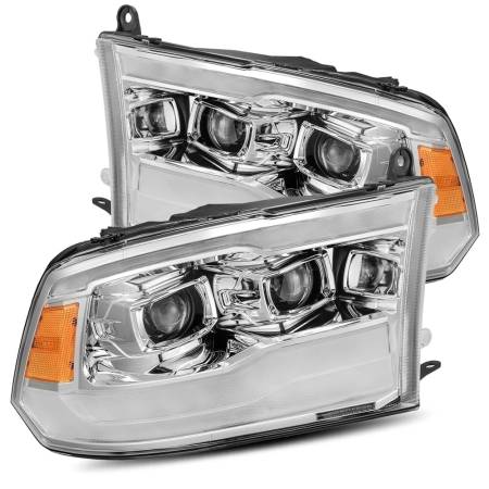 AlphaRex - AlphaRex 09-18 Dodge Ram 1500HD PRO-Series Projector Headlights Plank Style Chrome w/Seq Signal/DRL