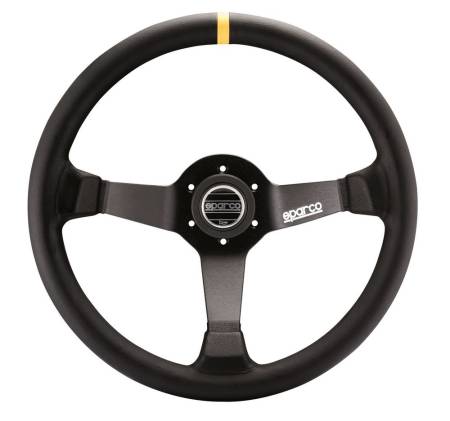 Sparco - Sparco Steering Wheel 345 Leather Black