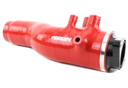 PERRIN Performance - Perrin 2015+ Subaru WRX Red 3in Turbo Inlet Hose w/ Nozzle