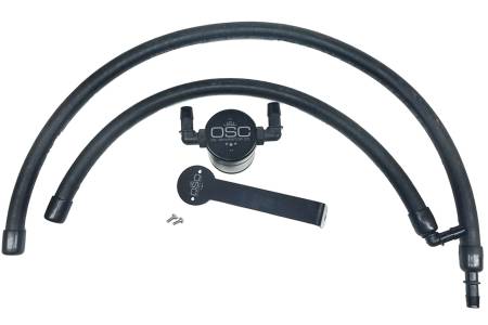 J&L Oil Separator Co - J&L 09-18 Ram 1500 5.7L Passenger Side Oil Separator 3.0 - Black Anodized