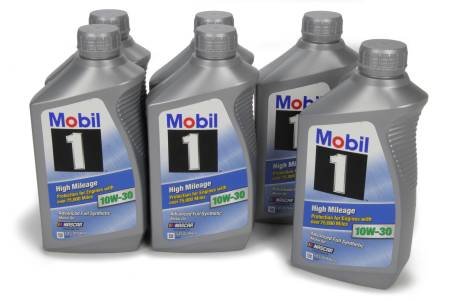 Mobil 1 - Mobil 1 Motor Oil - High Mileage - 10W30 - Synthetic - 1 qt - Set of 6