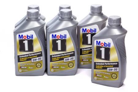 Mobil 1 - Mobil 1 Motor Oil - Extended Performance - 5W20 - Synthetic - 1 qt - Set of 6