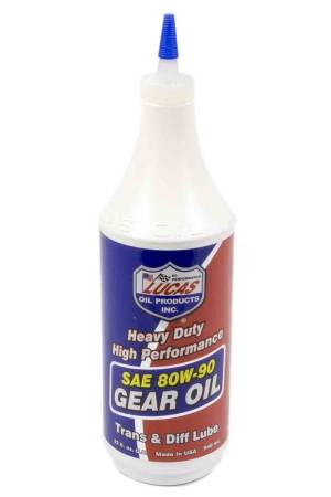 Lucas Oil - Lucas Gear Oil - Heavy Duty - 80W90 - Conventional - 1 qt - Each