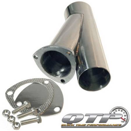 QTP (Quick Time Performance) - QTP 3in Weld-On QTEC Exhaust Cutout Y-Pipe