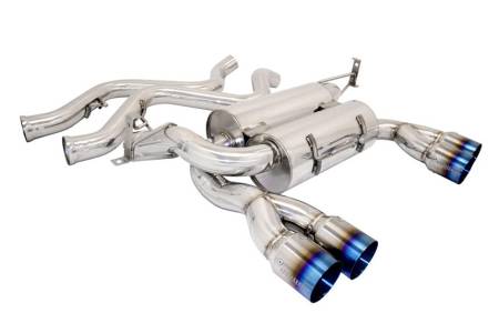 Megan Racing - Megan Racing Supremo Exhaust System: BMW E90 M3 4 DR 2008-11 Blue Titanium Tip