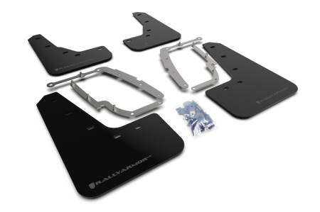 Rally Armor - Rally Armor 17+ Tesla Model 3 UR Black Mud Flap w/ Dark Grey Logo