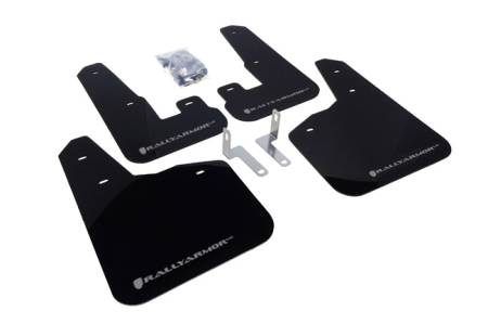 Rally Armor - Rally Armor 2010+ Subaru Legacy UR Black Mud Flap w/ Silver Logo