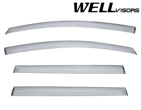 WellVisors - WellVisors Side Window Deflectors Nissan Leaf 11-17 Premium Series