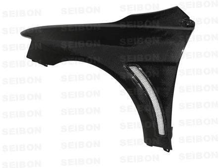 Seibon Carbon - Seibon Carbon fiber fenders for 2008-2012 Mitsubishi Lancer EVO X (10mm Wider) (pair)