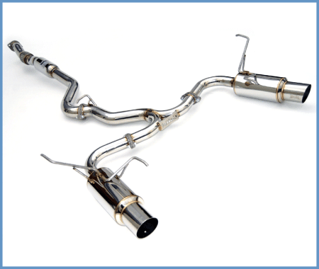 Invidia - Invidia 08+ Subaru WRX/STI 4dr N1 Twin Outlet Single Layer Tip SS Cat-Back Exhaust