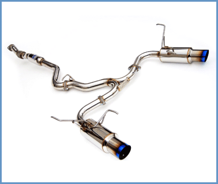 Invidia - Invidia 08+ Subaru WRX/STI 4dr N1 Twin Outlet Single Layer Tip Titanium Cat-Back Exhaust