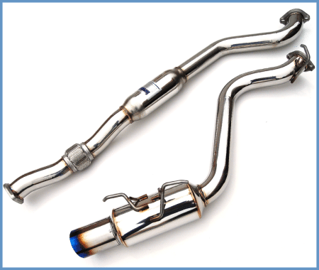 Invidia - Invidia 08+ WRX Hatch 76mm REGULAR Titanium Tip Cat-back Exhaust