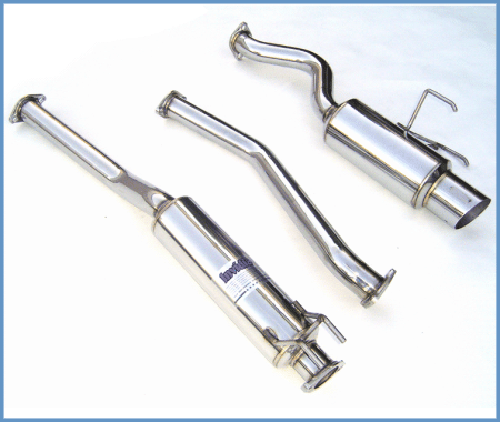 Invidia - Invidia 02+ Honda Civic Si 3 Door (101mm tip) Cat- Back Exhaust