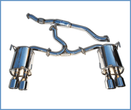 Invidia - Invidia 11+ STI/WRX Sedan Only 76mm Q300 Stainless Steel Tip Cat-back Exhaust