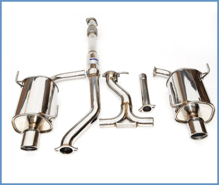 Invidia - Invidia 10+ Legacy Dual Q300 Cat-back Exhaust