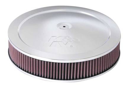 K&N - K&N 14in Red Custom Air Cleaner Assembly - 5.125in ID x 14in OD x 2.75in H x 1.25in Drop Base