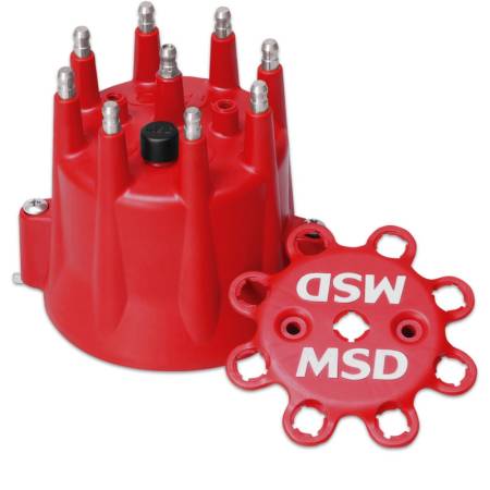 MSD Ignition - MSD Distributor Cap, MSD Style, Chevy V8, HEI, Retainer