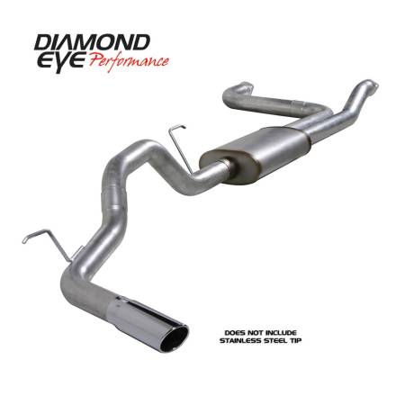 Diamond Eye Performance - Diamond Eye Exhaust System Kit, 2004-2012 Nissan Titan 5.6L (All Cab And Bed Lengths)-3.5In. Aluminized-Performa