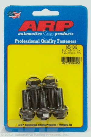 ARP - ARP M10 x 1.25 x 25 hex black oxide bolts 663-1002