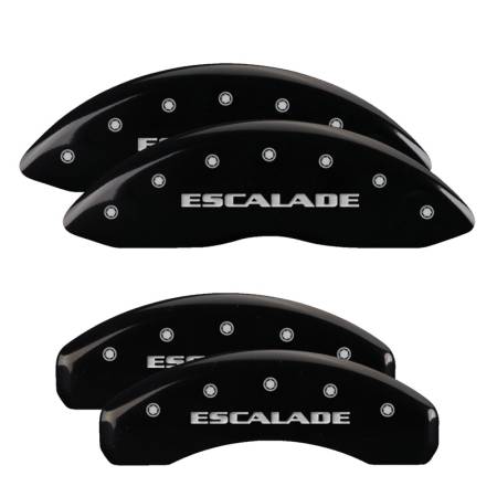 MGP Caliper Covers - MGP Caliper Covers Black finish, Silver Escalade for 2007-2020 Cadillac Escalade ESV / 2007-2013 Cadillac Escalade EXT / 2007-2020 Cadillac Escalade