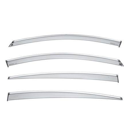 WellVisors - WellVisors Side Window Deflectors Buick Regal Sportback / GS / Avenir 2018+ With Chrome Trim