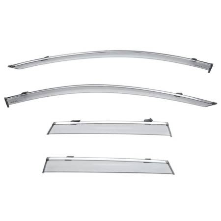 WellVisors - WellVisors Side Window Deflectors Volvo XC60 2018+ With Chrome Trim