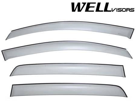 WellVisors - WellVisors Side Window Deflectors Volkswagen Golf MK5 & Rabbit 5 Doors Hatchback 06-09 Premium Series