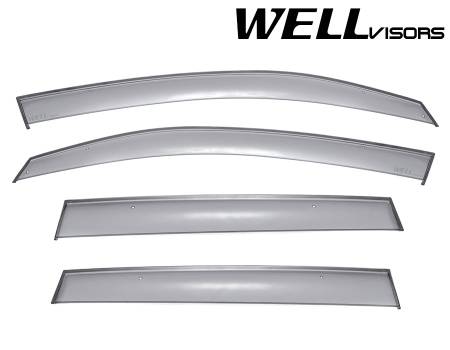 WellVisors - WellVisors Side Window Deflectors Subaru Forester 14-18 With Black Trim