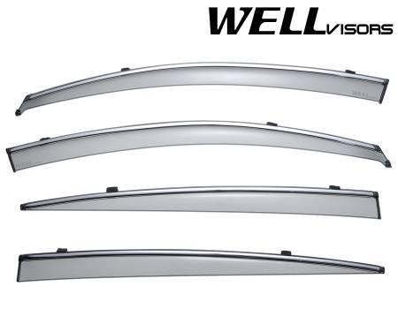 WellVisors - WellVisors Side Window Deflectors Buick LaCrosse 10-16 With Chrome Trim