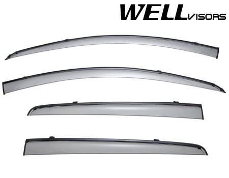 WellVisors - WellVisors Side Window Deflectors Chevrolet Spark 13-15 With Black Trim