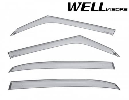 WellVisors - WellVisors Side Window Deflectors Fiat 500L 14-20 Premium Series