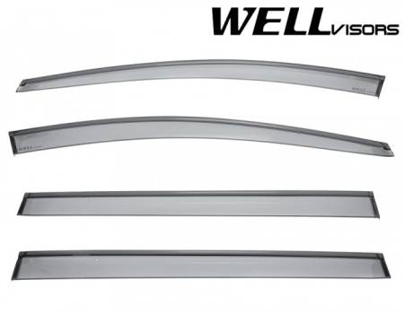 WellVisors - WellVisors Side Window Deflectors Honda Odyssey 2018+ with Black Trim