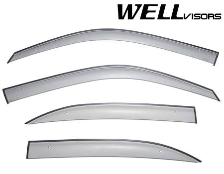 WellVisors - WellVisors Side Window Deflectors Mercedes Benz W210 E-Class 96-02 Premium Series