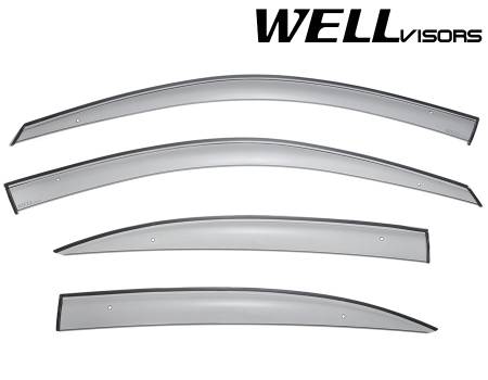 WellVisors - WellVisors Side Window Deflectors Mercedes Benz W211 E-Class 03-09 Sedan Premium Series